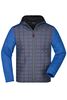 JN  Men's Knitted Hybrid Jacket royal-melange/anthracite-melange 