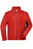 JN  Men's Workwear Fleece Jacket - STRONG - red/black 