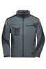 JN  Workwear Softshell Jacket - STRONG - carbon/black 