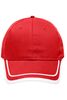 6 Panel Piping Cap red/white 