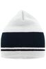 Knitted Beanie off-white/navy 