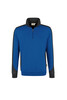 HAKRO Zip-Sweatshirt Contrast Mikralinar® royalblau 
