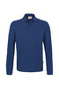 HAKRO Longsleeve-Poloshirt Mikralinar® bleu/grau getupft 