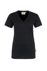 HAKRO Damen V-Shirt Classic schwarz 