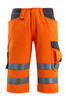 MASCOT®-SAFE SUPREME-Shorts, lang hi-vis Orange/Schwarzblau 