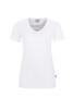 HAKRO Damen V-Shirt Mikralinar® Weiss 