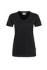 HAKRO Damen V-Shirt Mikralinar® schwarz 