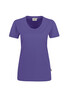 HAKRO Damen V-Shirt Mikralinar® lavendel 