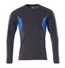 MASCOT® Accelerate - T-shirt schwarzblau/azurblau 