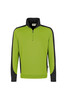 HAKRO Zip-Sweatshirt Contrast Mikralinar® kiwi 