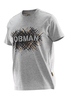 Jobman T-Shirt mit „Spike“-Druck dunkelgrau melliert/schwarz 
