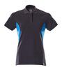 MASCOT® Accelerate - Polo-shirt schwarzblau/azurblau 